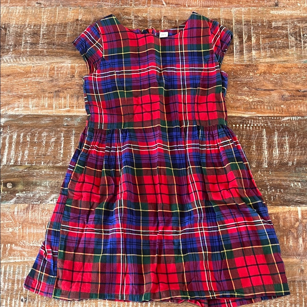 GAP Girls Plaid Dress in Red and Blue